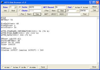  NTFS Disk Browser 1.0