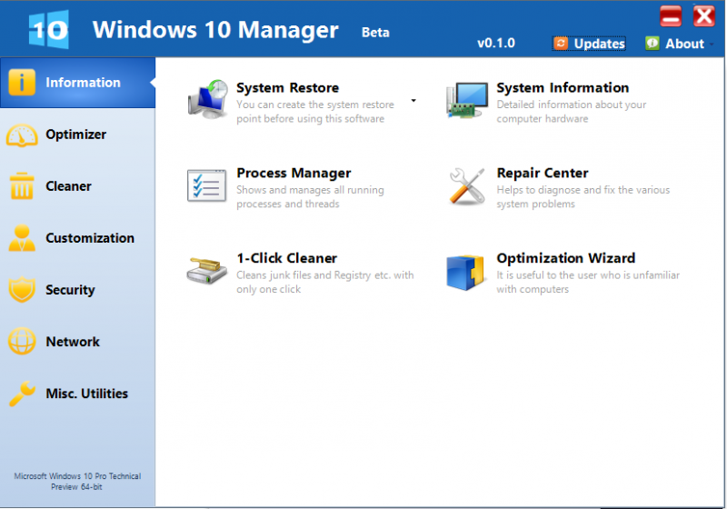  Windows 10 Manager 2.3.0