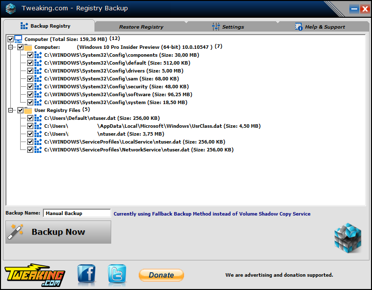  Registry Backup 3.5.3