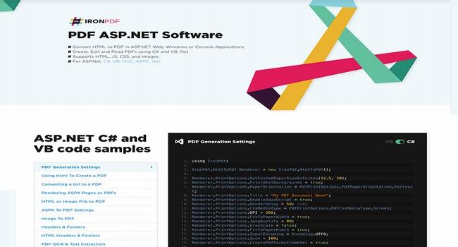  ASP. NET C# PDF Software 4.5