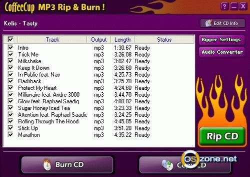  CoffeeCup MP3 Rip & Burn 4.0