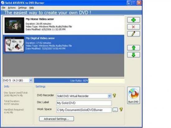  Solid Mp4 to DVD Converter and Burner  1.2.7