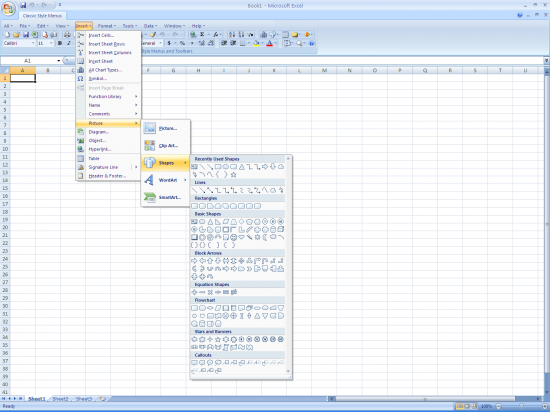  Classic Style Menus and Toolbars for Microsoft Excel 4.8