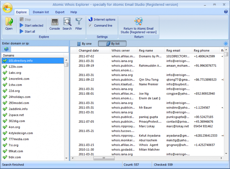  Atomic Whois Explorer 9.00