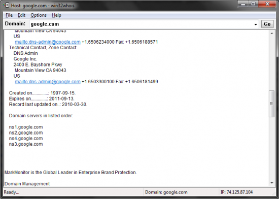  Win32Whois 0.9.15