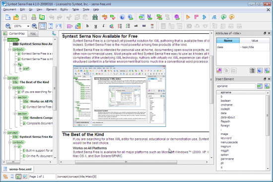  Syntext Serna Free for Windows 4.2