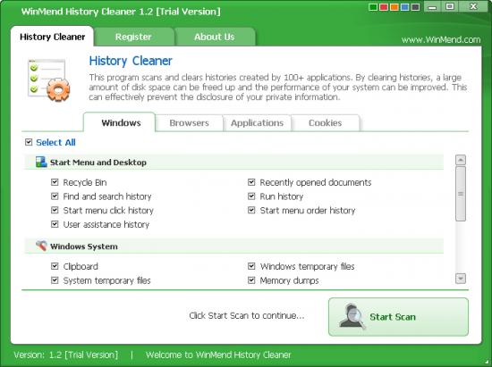  WinMend History Cleaner 1.4.4