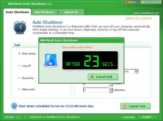  WinMend Auto Shutdown 1.3.4